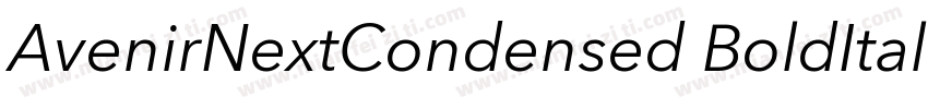 AvenirNextCondensed BoldItalic字体转换